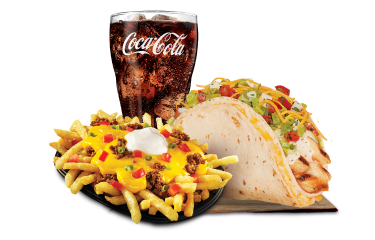 Chicken o Beefy Double Taco Combo Supreme