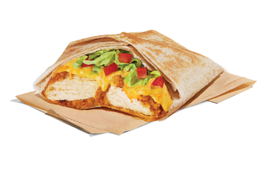 Crispy Chicken Wrap Salsa de Queso