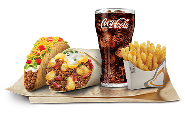 Combo 4: Bacon Cheddar Burrito  + Taco Supreme