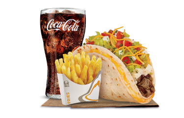 Steak Double Taco Combo