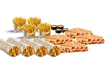 4 Pack Chili Queso CrunchyWrap